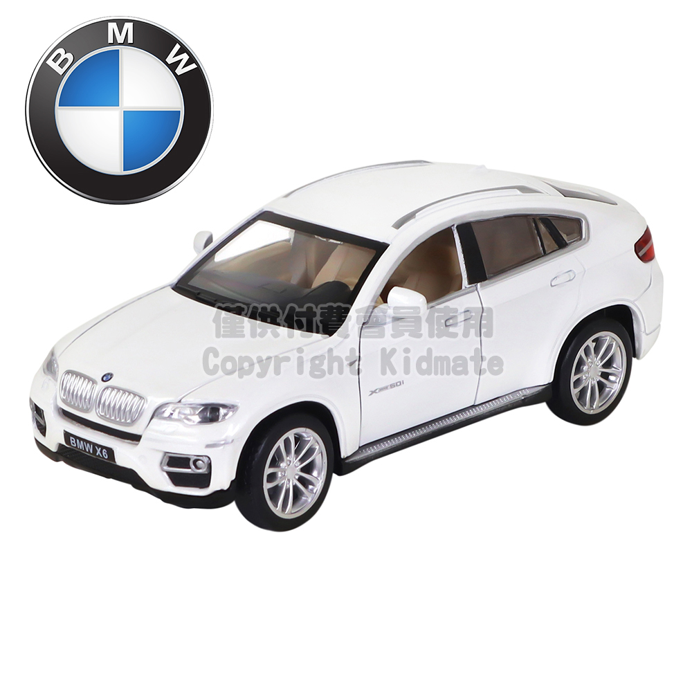 1:32授權聲光合金車(10)BMW X6白