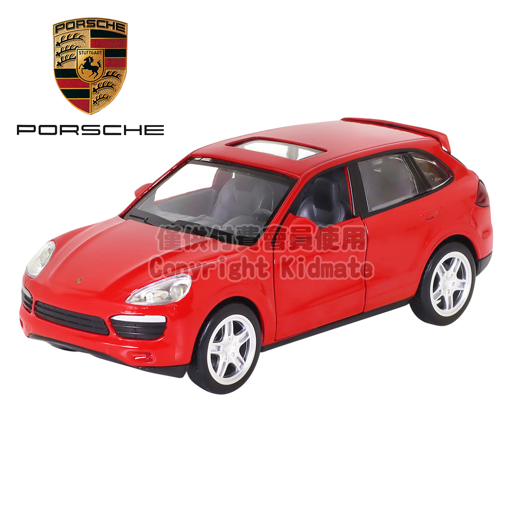 1:32授權聲光合金車(14)Porsche Cayenne S紅