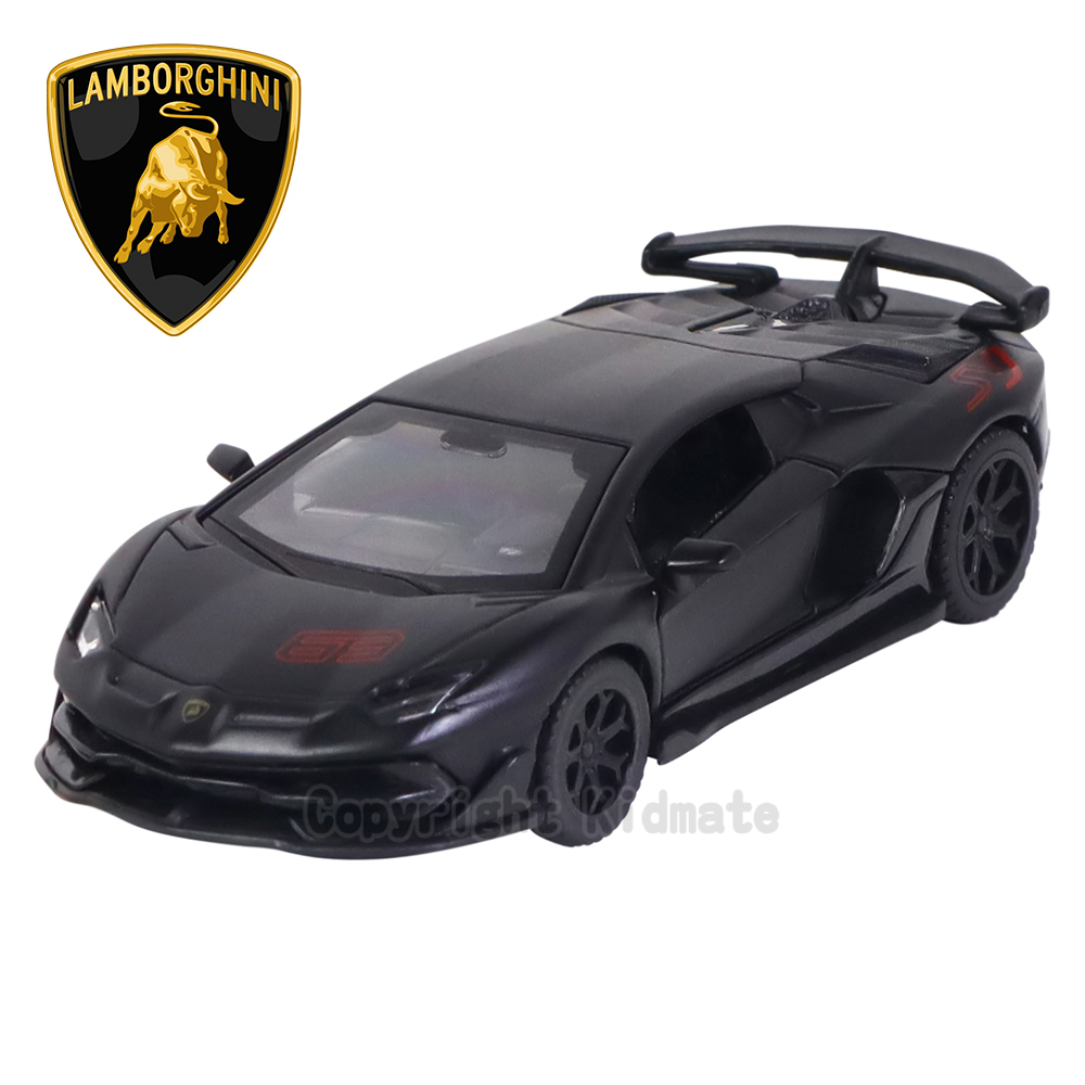 1:43授權合金車(69)Lamborghini Aventador SVJ黑