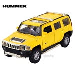 1:32授權聲光合金車(20)Hummer H3黃
