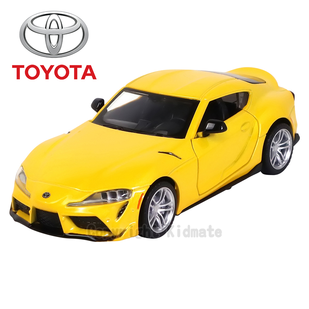 1:31授權聲光合金車(69)Toyota Supra黃